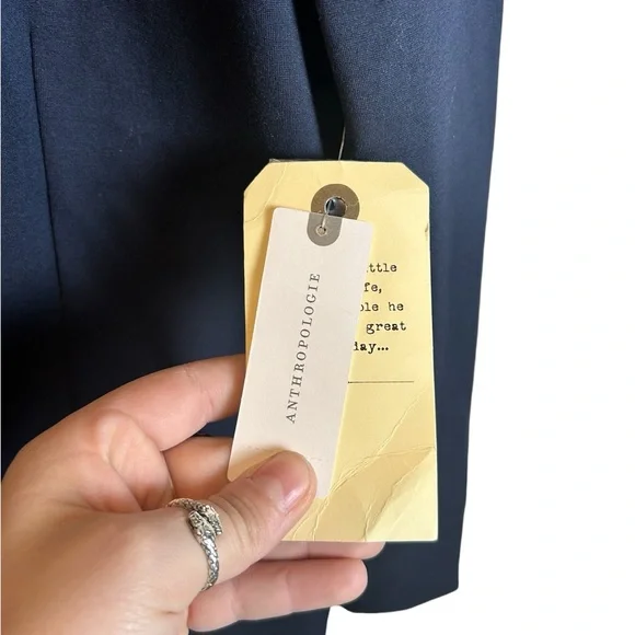 NWT Anthropologie Hooded Khloe Blazer W Striped Sweater Dickie Size Large - Picture 5 of 8